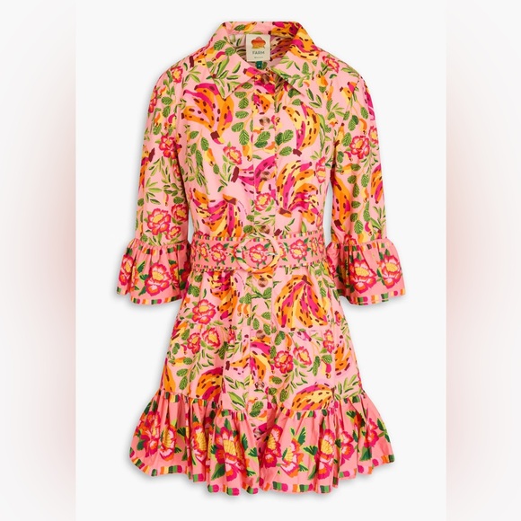 Farm Rio Ruffle Mini Dress- (Never Worn) - Picture 3 of 4